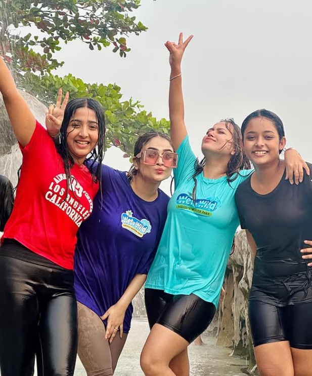 Ahona Dutta and her friends