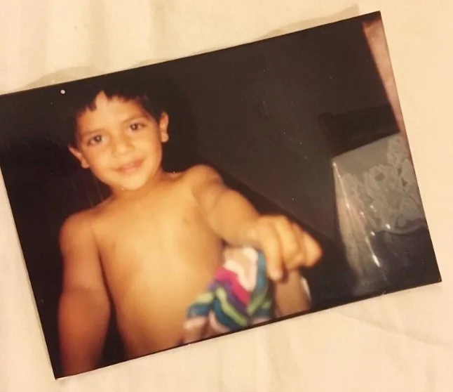 Childhood photo of Ins E Yazdan