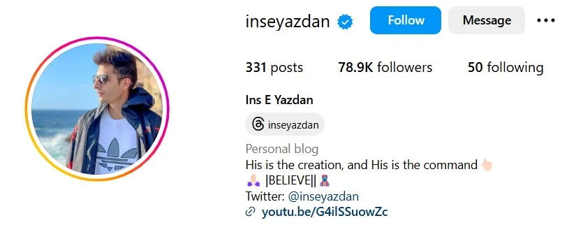 Ins E Yazdan's Instagram