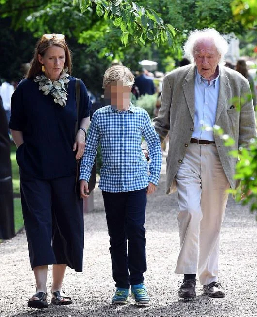 Philippa Hart with her husband Michael Gambon and son