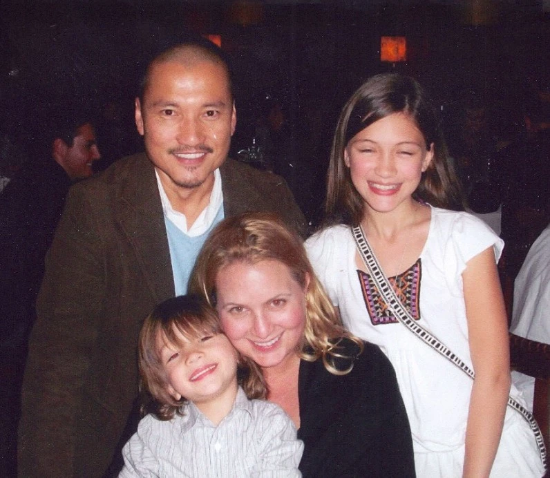 Childhood photo of Teo with his family 1