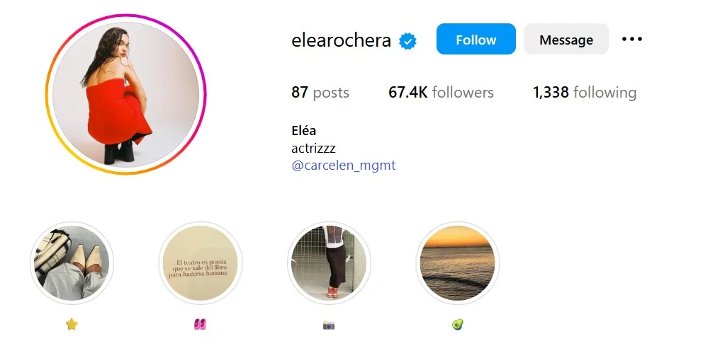 Eléa Rochera's Instagram account